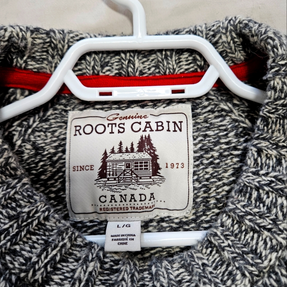 Roots cabin collection wool knit sweater